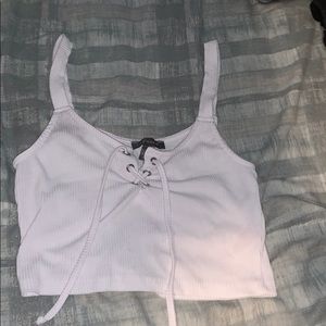 White crop top